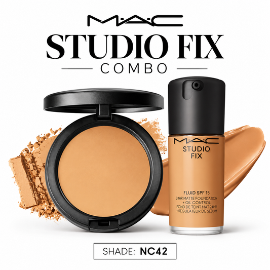 Combo Pack MAC Studio Fix Fluid SPF 15 Foundation+ Compact- Authentic